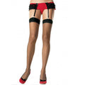 LEG AVENUE - COLLANT NERI – Calze giarrettiera
