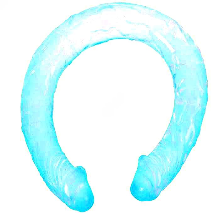 BAILE - DOPPIO DONG BLU 44.5 CM – Doppio pene