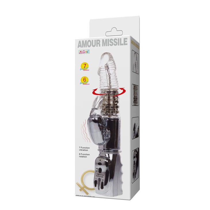 BAILE - AMOUR MISSILE TRASPARENTE ROTANTE 26.5 CM – Rotatori vibranti – foto 8