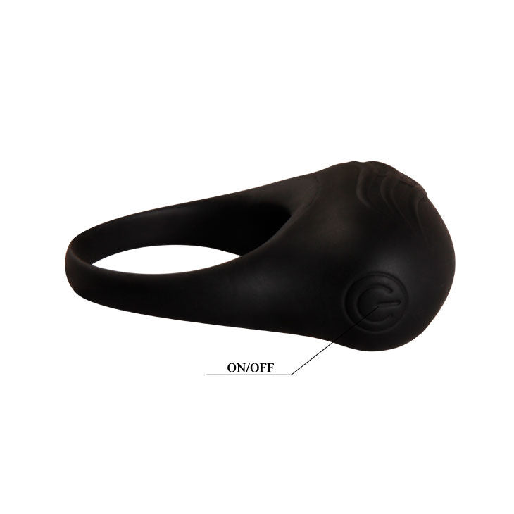 PRETTY LOVE - BERTRAM ANELLO VIBRATORE NERO – Cockring con vibrazione – foto 6