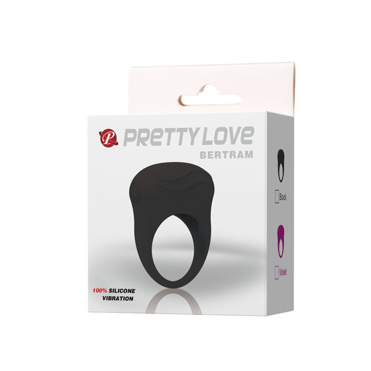 PRETTY LOVE - BERTRAM ANELLO VIBRATORE NERO – Cockring con vibrazione – foto 8