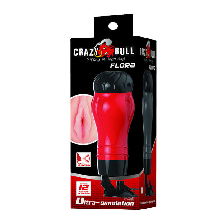 CRAZY BULL - VAGINA FLORA CON BASE MASTURBATORE VOCE – Vagine con vibrazione – foto 10
