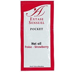 EXTASE SENSUAL - OLIO STIMOLANTE ALLA FRAGOLA 10 ML – Effetto calore