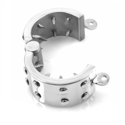 METAL HARD - ANELLO DI CASTIT ANTIEREZIONE – Anelli per pene in metallo BDSM – foto 2