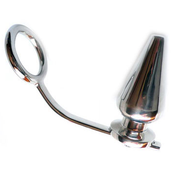 METAL HARD - ANELLO IN ACCIAIO DURO CON TAPPO ANALE 45 X 50 MM – Tappi anali – foto 2