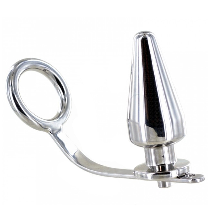 METAL HARD - ANELLO IN ACCIAIO DURO CON TAPPO ANALE 80 X 55 MM – Tappi anali