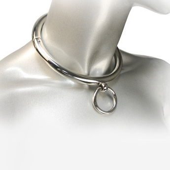 METAL HARD - COLLANA BDSM CON ANELLO 10CM – Collane – foto 2