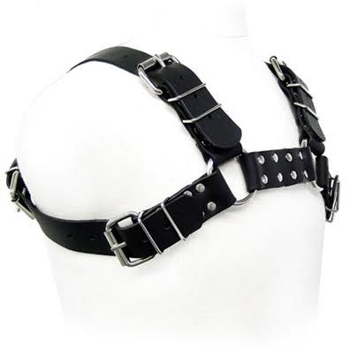 LEATHER BODY - IMBRACATURA PER BULL DOG NERA – Imbracature da uomo