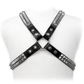 LEATHER BODY - IMBRACATURA CON BORCHIE PIRAMIDALI – Imbracatura