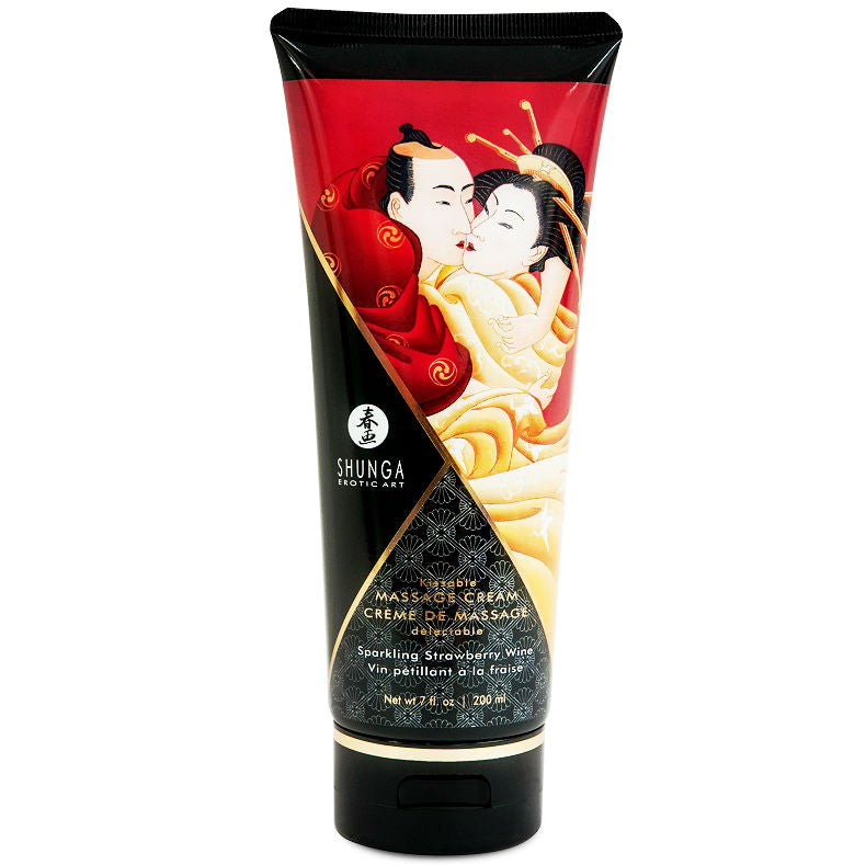 SHUNGA - CREMA DA MASSAGGIO FRAGOLA E CAVA 200 ML – Creme per massaggi