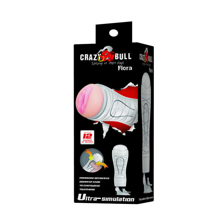 CRAZY BULL - MASTURBATORE VAGINA RICARICABILE FLORA – Vagine con vibrazione – foto 10