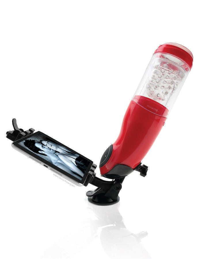 EXTREME TOYZ - PDX MEGA BATOR USB MASTURBATORE MASCHIO BOCCA ROSSO – Masturbatore automatico – foto 3