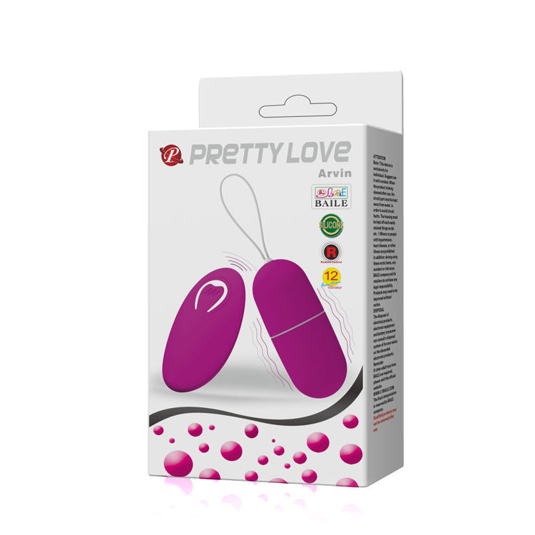 PRETTY LOVE - UOVO VIBRANTE ARVIN TELECOMANDO 12V – Telecomando – foto 8