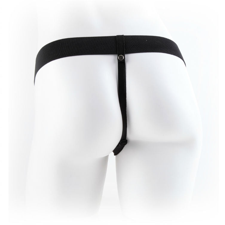 FETISH FANTASY SERIES - SERIES 11 HOLLOW STRAP-ON VIBRANTE CON SFERE 27.9CM CARNE – Estensore del pene con imbracatura – foto 2
