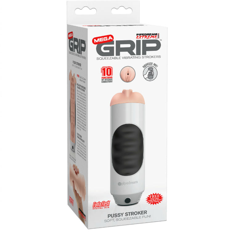 EXTREME TOYZ - VIBRATORE MASTURBATORE VAGINA PIPEDREAM MEGA GRIP – Vagine con vibrazione – foto 2