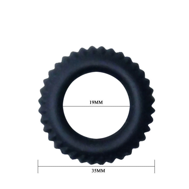 BAILE - COCKRING TITAN NERO 1.9 CM – Cockring senza vibrazione – foto 4