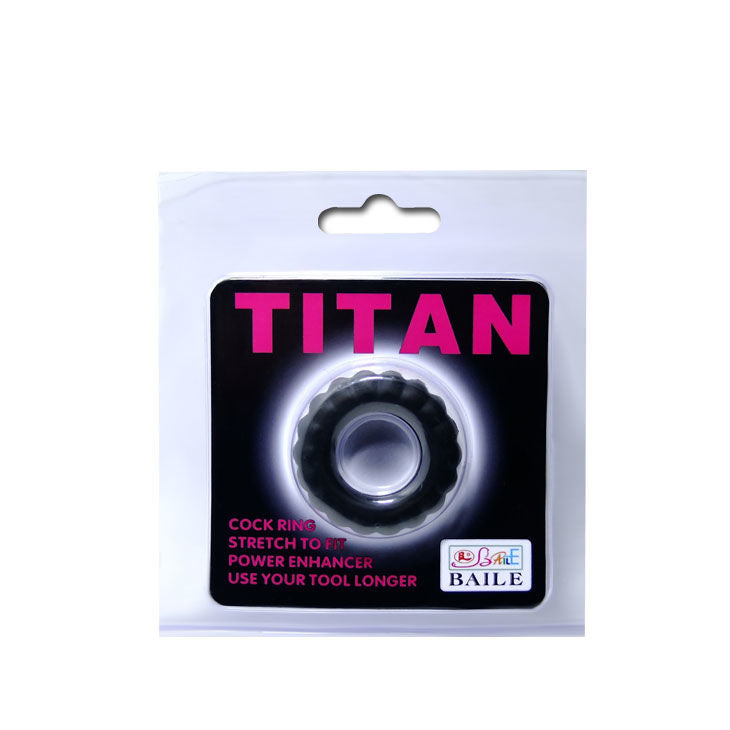 BAILE - COCKRING TITAN NERO 2 CM – Cockring senza vibrazione – foto 5