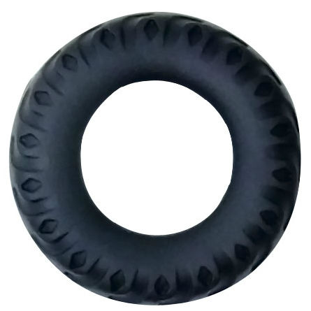 BAILE - COCKRING TITAN NERO VERDE 2 CM – Cockring senza vibrazione