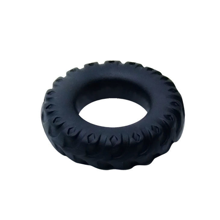 BAILE - COCKRING TITAN NERO VERDE 2 CM – Cockring senza vibrazione – foto 3