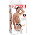 FETISH FANTASY SERIES - 19 CM STRAP-ON CAVO VIBRANTE MARRONE – Estensore del pene con imbracatura