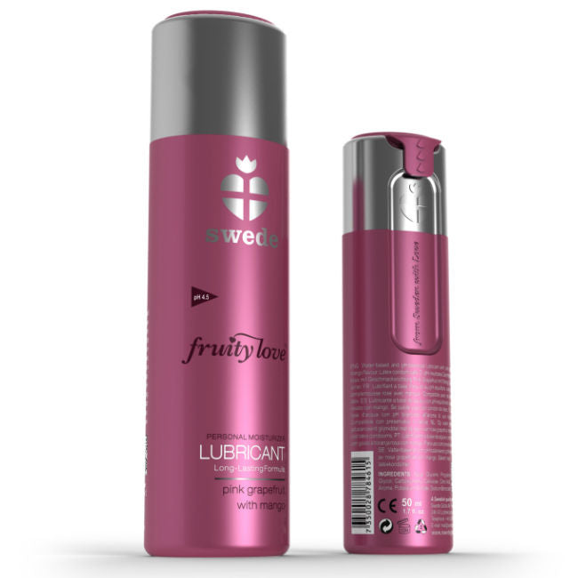SWEDE - FRUITY LOVE LUBRIFICANTE POMPELMO ROSA CON MANGO 100 ML – Con sapori deliziosi