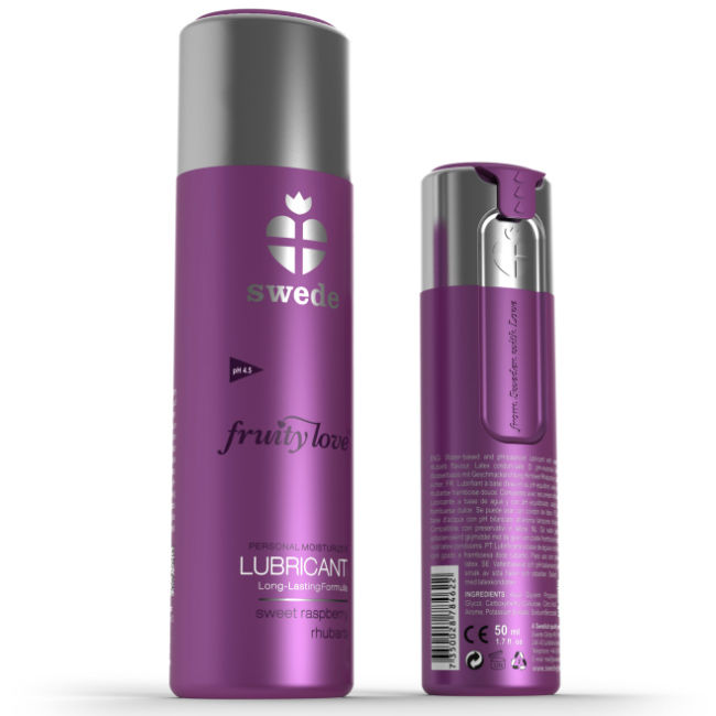 SWEDE - FRUITY LOVE LUBRIFICANTE LAMPONE RABARBARO 50 ML – Con sapori deliziosi