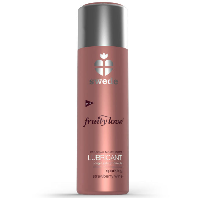 SWEDE - FRUITY LOVE LUBRIFICANTE FRAGOLA FRAGOLA VINO 100 ML – Con sapori deliziosi – foto 2