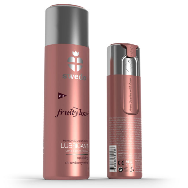 SWEDE - FRUITY LOVE LUBRIFICANTE FRAGOLA FRAGOLA VINO 50 ML – Con sapori deliziosi