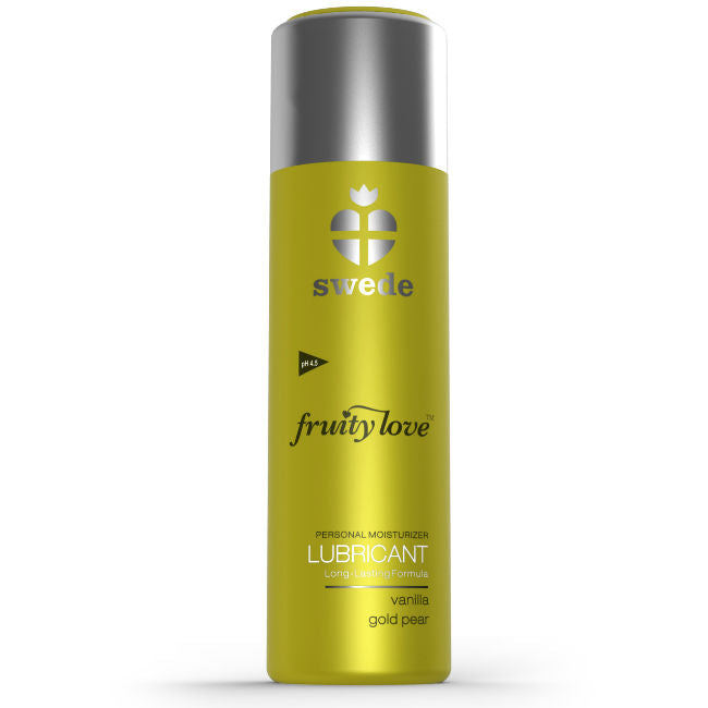 SWEDE - FRUITY LOVE LUBRIFICANTE VANIGLIA GOLD PERA 100 ML – Con sapori deliziosi – foto 2