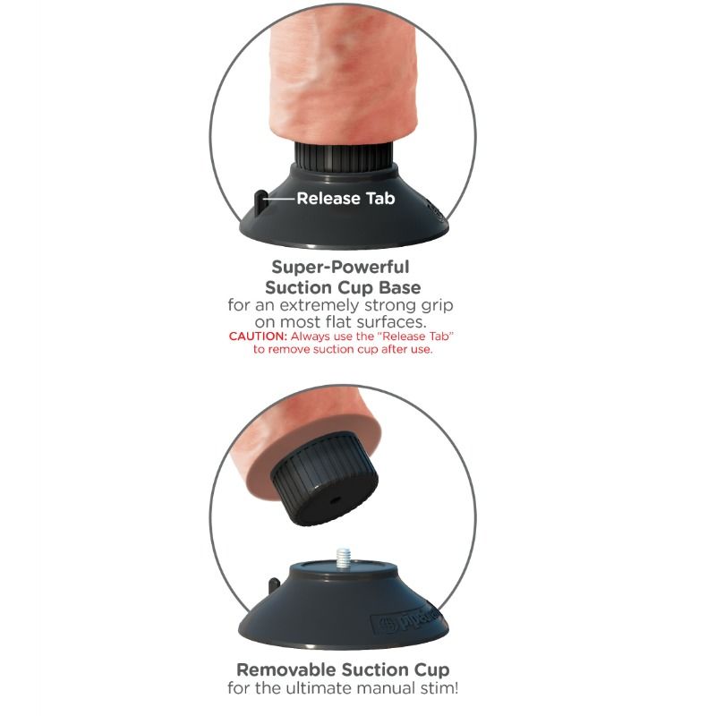 KING COCK - DILDO VIBRATORE 23 CM NATURALE – Vibratori HI-TECH – foto 4