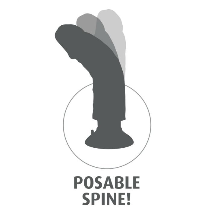 KING COCK - DILDO VIBRANTE CON TESTICOLI 20.3 CM NATURALE – Vibratori realistici – foto 6