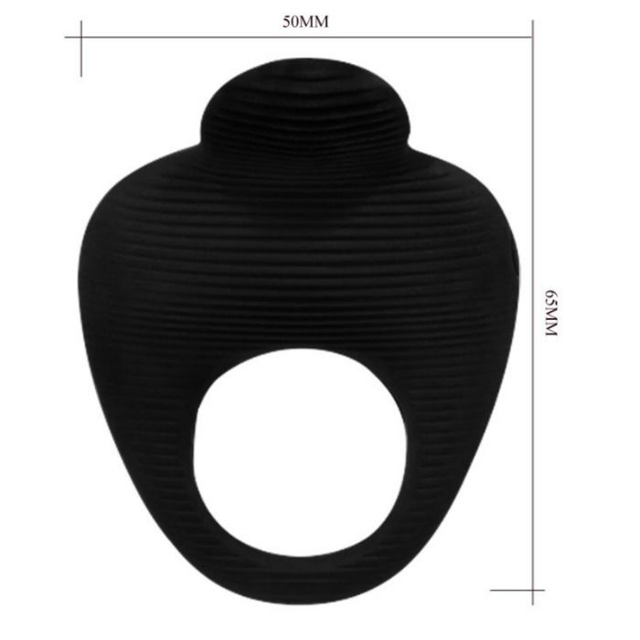 PRETTY LOVE - THIMBLE ANELLO VIBRATORE NERO – Cockring con vibrazione – foto 4