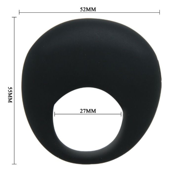 PRETTY LOVE - TRAP ANELLO VIBRATORE NERO – Cockring con vibrazione – foto 5