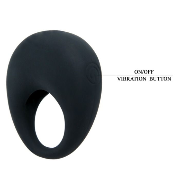 PRETTY LOVE - TRAP ANELLO VIBRATORE NERO – Cockring con vibrazione – foto 6