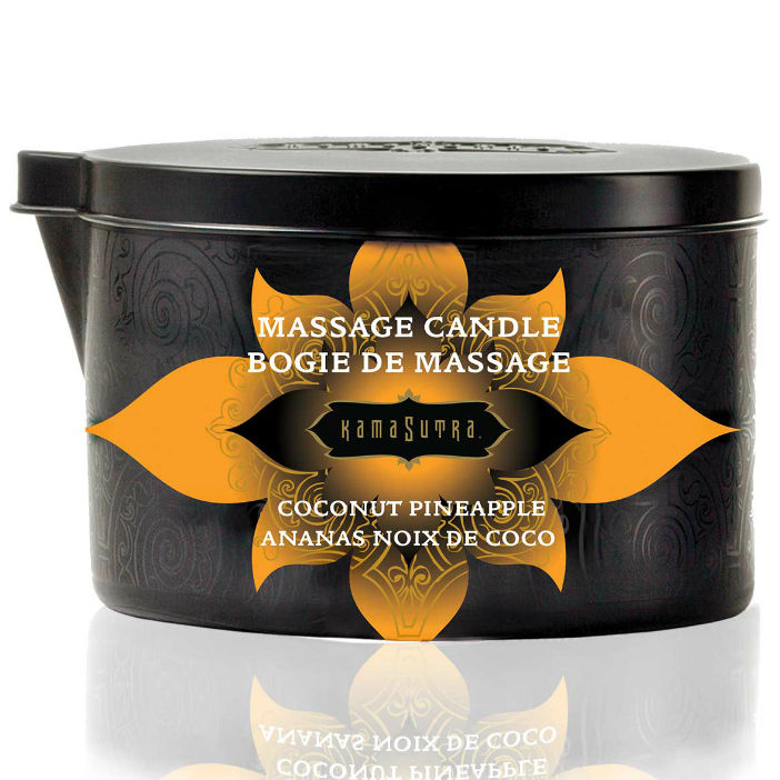 KAMASUTRA - CANDELA DA MASSAGGIO COCCO E ANANAS 170GR – Candele da massaggio – foto 2
