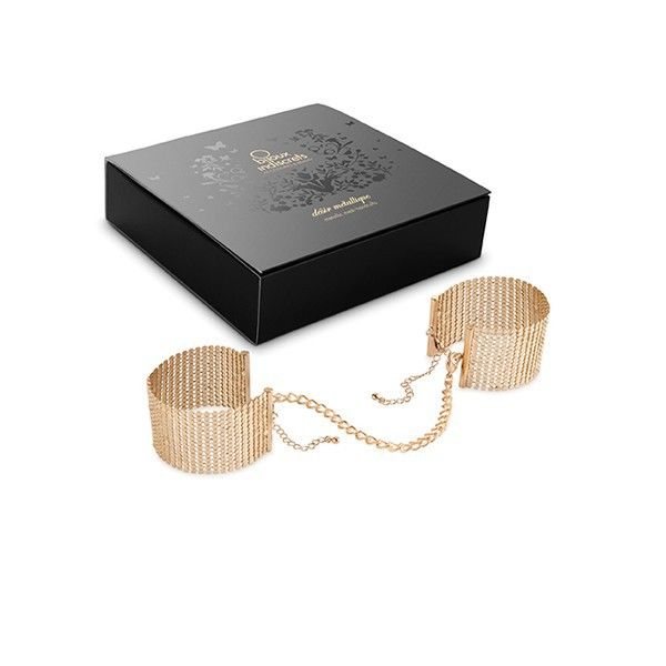 BIJOUX INDISCRETS - DÃSIR MÃTALLIQUE MANETTE IN RETE DI METALLO DORATO – Mogli – foto 4