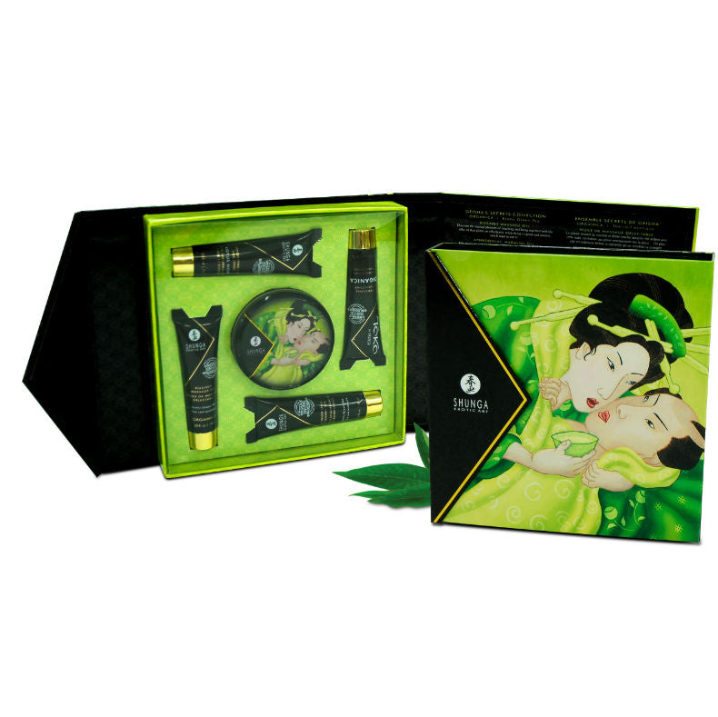 SHUNGA - KIT TÈ VERDE BIOLOGICO GEISHA SEGRETO – Kit per massaggi – foto 3