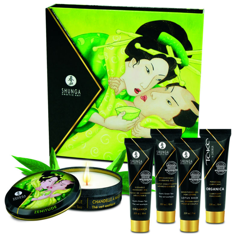 SHUNGA - KIT TÈ VERDE BIOLOGICO GEISHA SEGRETO – Kit per massaggi