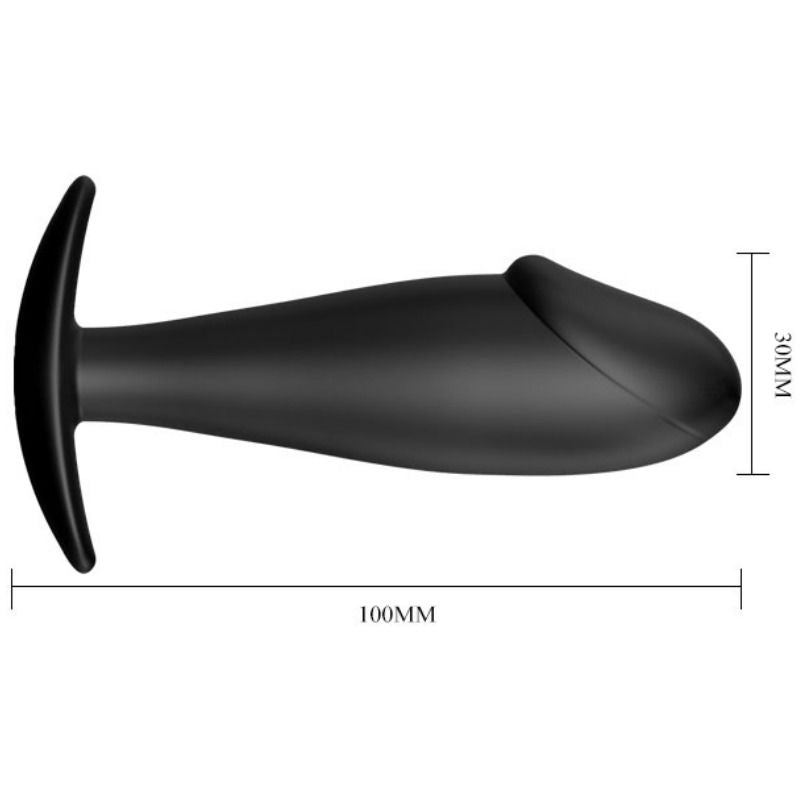 PRETTY LOVE - PLUG ANALE IN SILICONE PER PENE NERO – Tappi anali – foto 5
