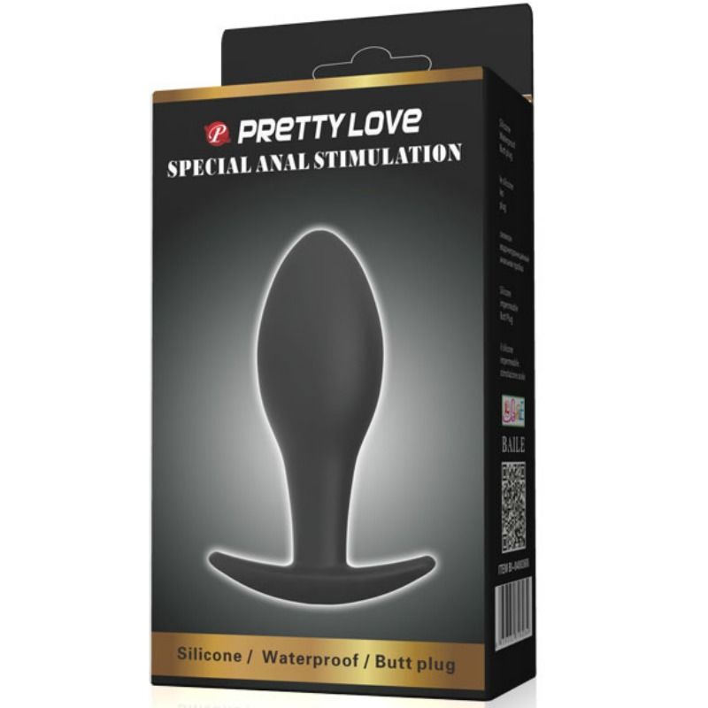 PRETTY LOVE - PLUG ANALE ANCORANTE IN SILICONE 8.5 CM NERO – Tappi anali – foto 6