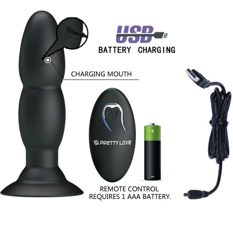 PRETTY LOVE - SPINA VIBRATORE E ROTAZIONE TRAMITE TELECOMANDO – Telecomando – foto 5