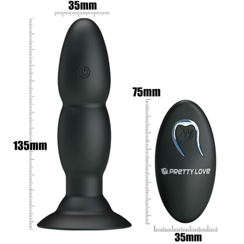 PRETTY LOVE - SPINA VIBRATORE E ROTAZIONE TRAMITE TELECOMANDO – Telecomando – foto 6