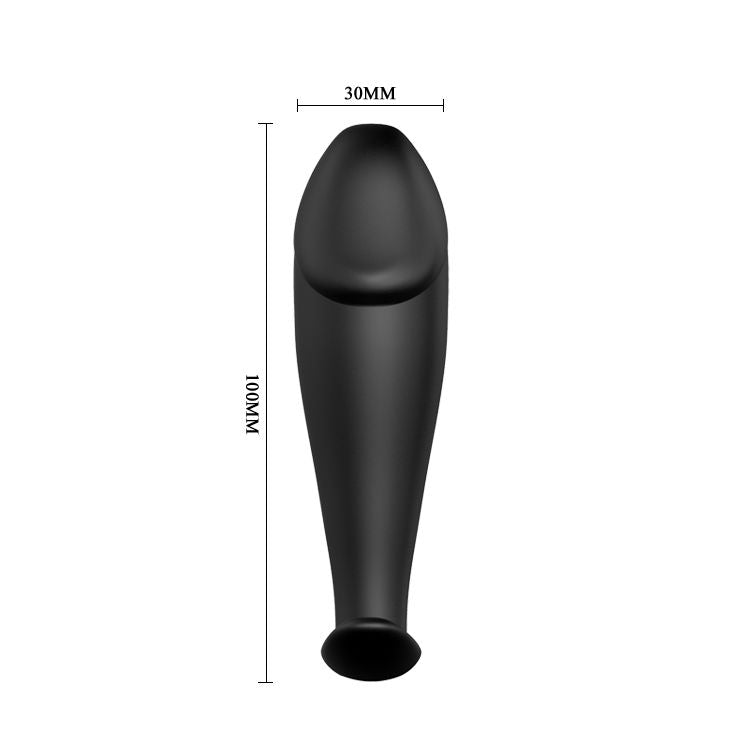 PRETTY LOVE - PLUG ANALE IN SILICONE FORMA DEL PENE E 12 MODALIT DI VIBRAZIONE NERO – Vibratori anali – foto 4