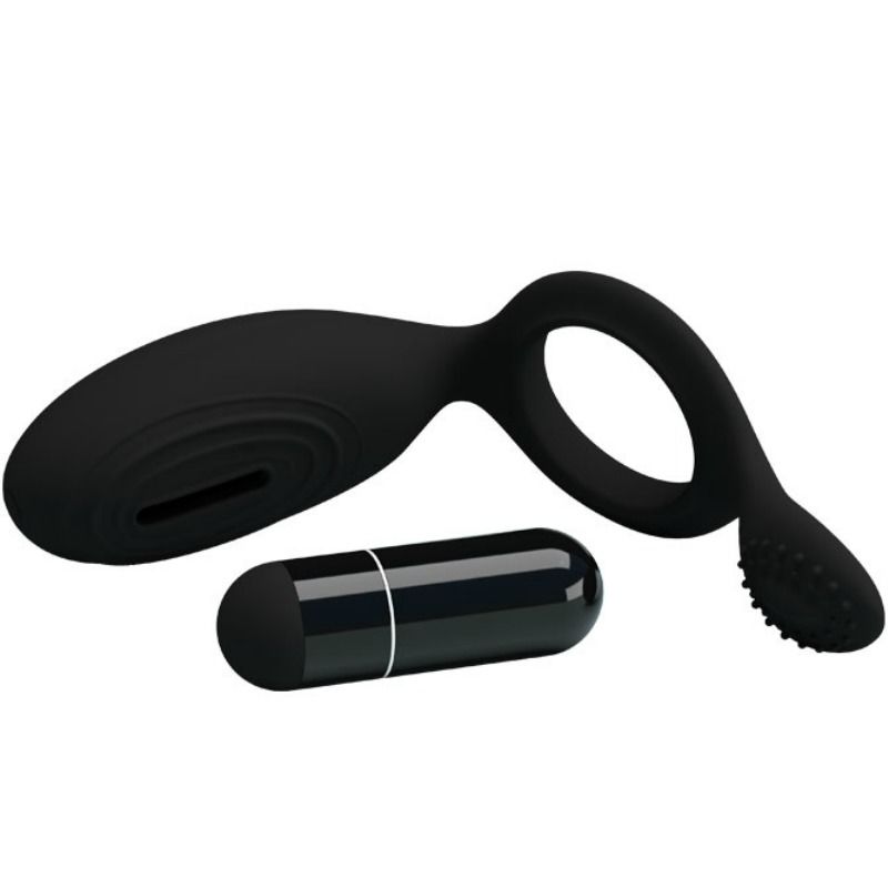 PRETTY LOVE - ETHEL ANELLO VIBRANTE CON STIMOLATORE – Cockring con vibrazione – foto 5