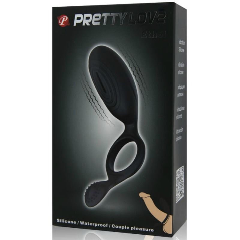 PRETTY LOVE - ETHEL ANELLO VIBRANTE CON STIMOLATORE – Cockring con vibrazione – foto 10
