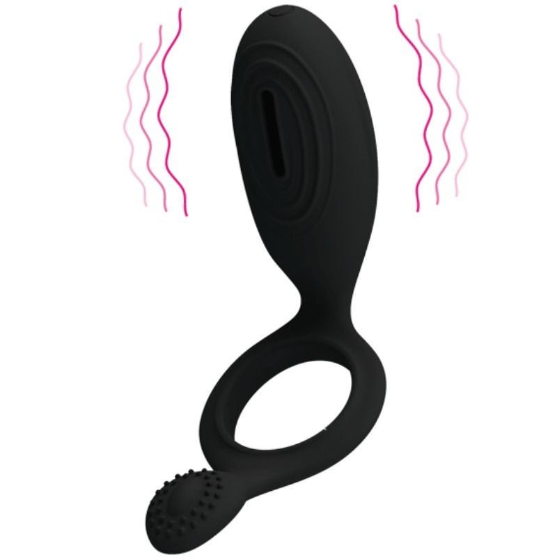 PRETTY LOVE - ETHEL ANELLO VIBRANTE CON STIMOLATORE – Cockring con vibrazione