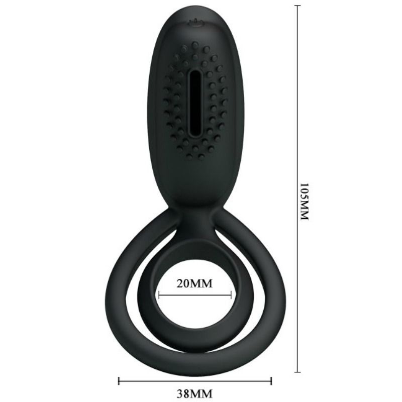 PRETTY LOVE - ESTHER ANELLO VIBRANTE CON STIMOLATORE – Cockring con vibrazione – foto 5