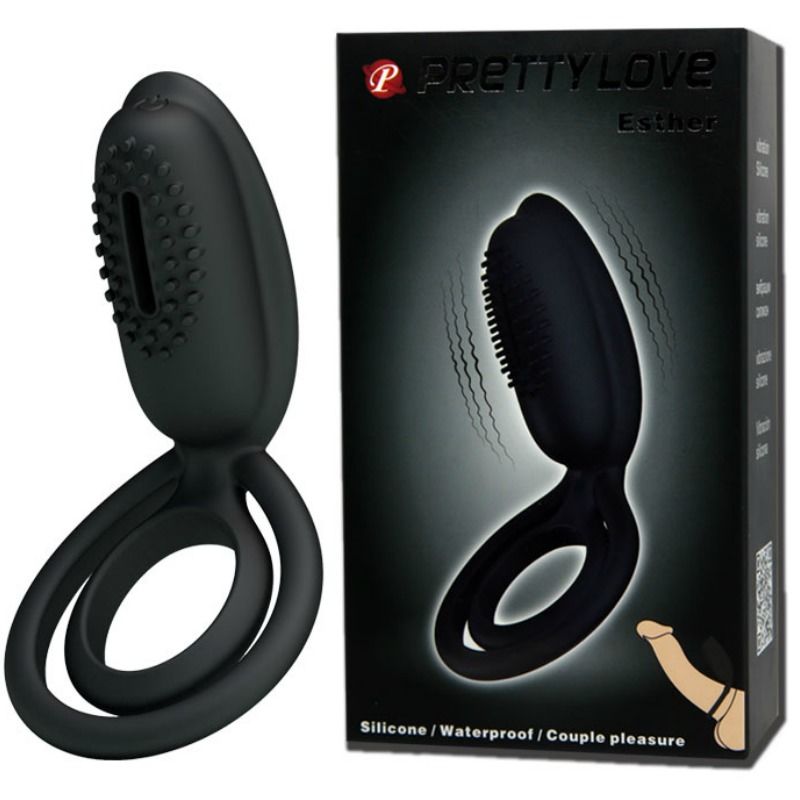 PRETTY LOVE - ESTHER ANELLO VIBRANTE CON STIMOLATORE – Cockring con vibrazione – foto 10