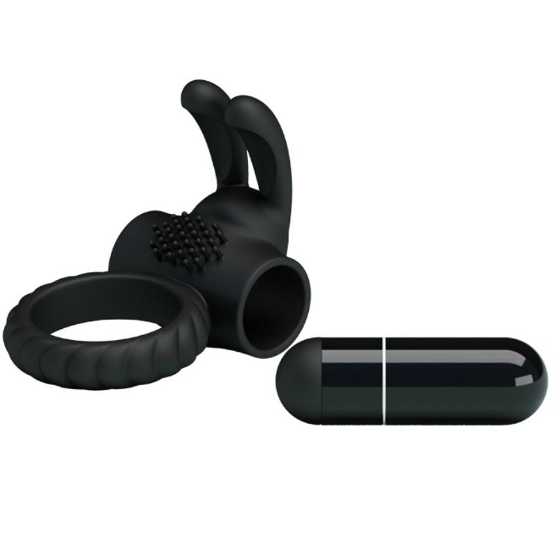 PRETTY LOVE - ANELLO VIBRANTE EUDORA CON STIMOLATORE – Cockring con vibrazione – foto 5