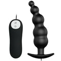 PRETTY LOVE - PLUG ANALE IN SILICONE EXTRA STIMOLAZIONE E 12 MODALIT DI VIBRAZIONE NERO – Vibratori anali